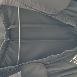 Black Scrub Jacket and Pants Set